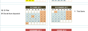 CALENDARI ESCOLAR 2011-2012